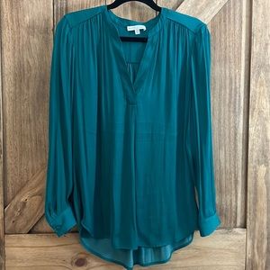 Beautiful green silk blouse